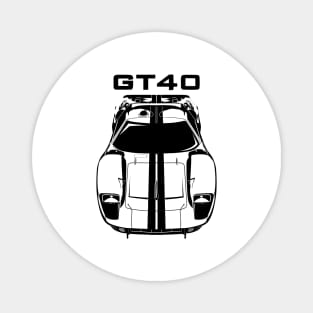 Ford GT40 - Black Stripes Magnet